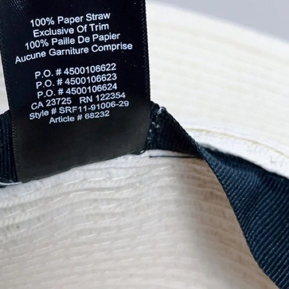 Aritzia Main Character Raven Straw Hat Color Natural And Black - Picture 5 of 7